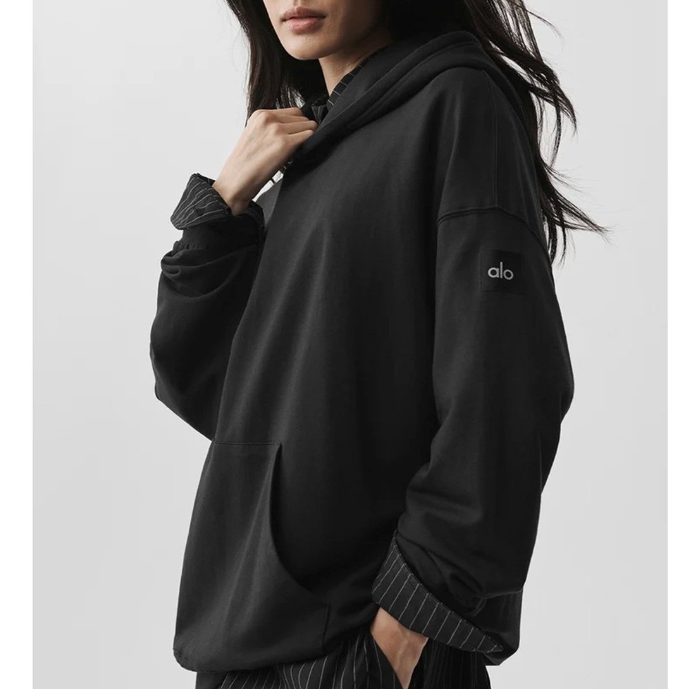 ALO YOGA Double Take Hoodie Pullover Sweatshirt